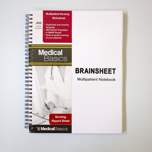 Bulk Order - Brain Sheet Multiple Patient Nursing Notebook