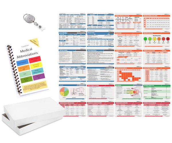 Scrubnotes - 13 Card Set with Medical Abbreviation Booklet