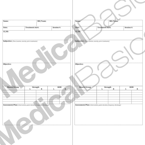 PT Progress Notebook - Physical Therapy Journal in Progress Note SOAP Format