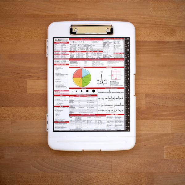 x20 Storage Clipboard with Pen Box - Nursing Edition Quick Medical Reference (2017)
