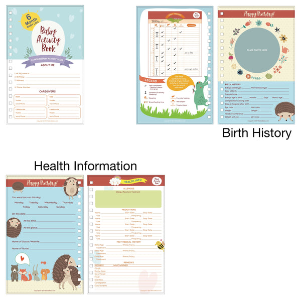 Baby Tracking Journal for Newborns - Baby Diary / Schedule Book and Log Chart