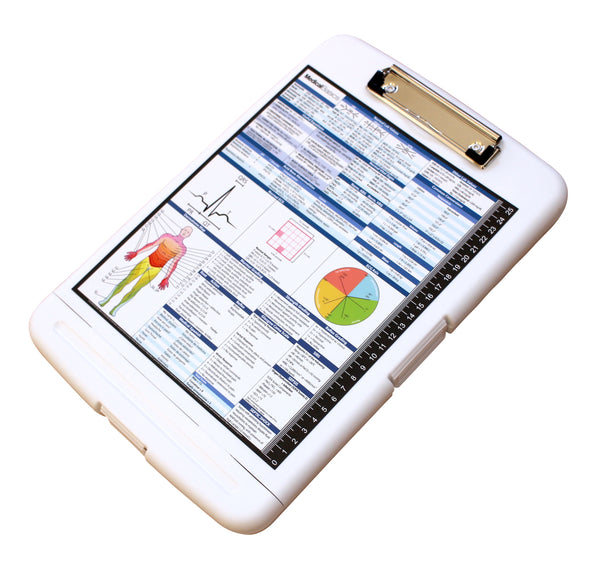 Storage Clipboard with Pen Box - Medicine Edition Quick Medical Reference
