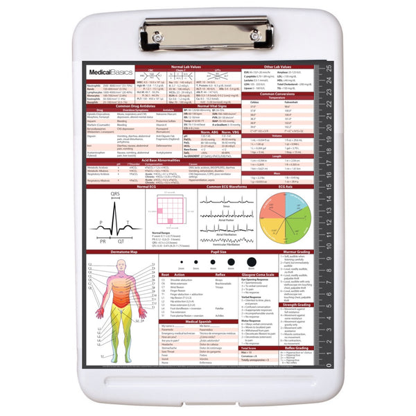 Storage Clipboard with Quick Reference - EMT Edition