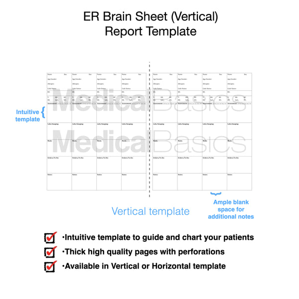 ER Brain Sheet Notebook