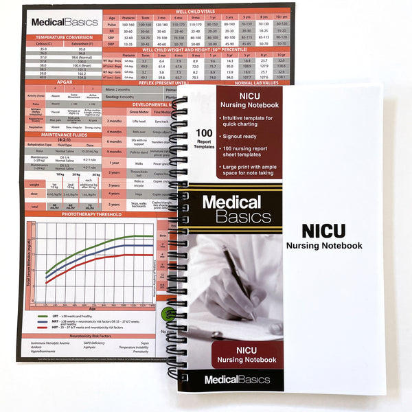 NICU Nurse Report Sheet Notebook - Brain Sheet Template